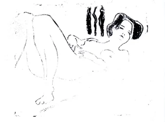 Liegender weiblicher Akt
